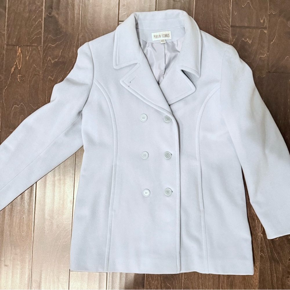 Vintage Marvin Richards Classic Pale Blue Peacoat